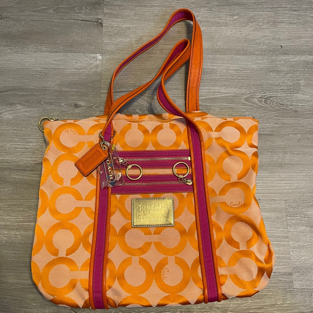 OP Art Poppy Glam Coach Bag
